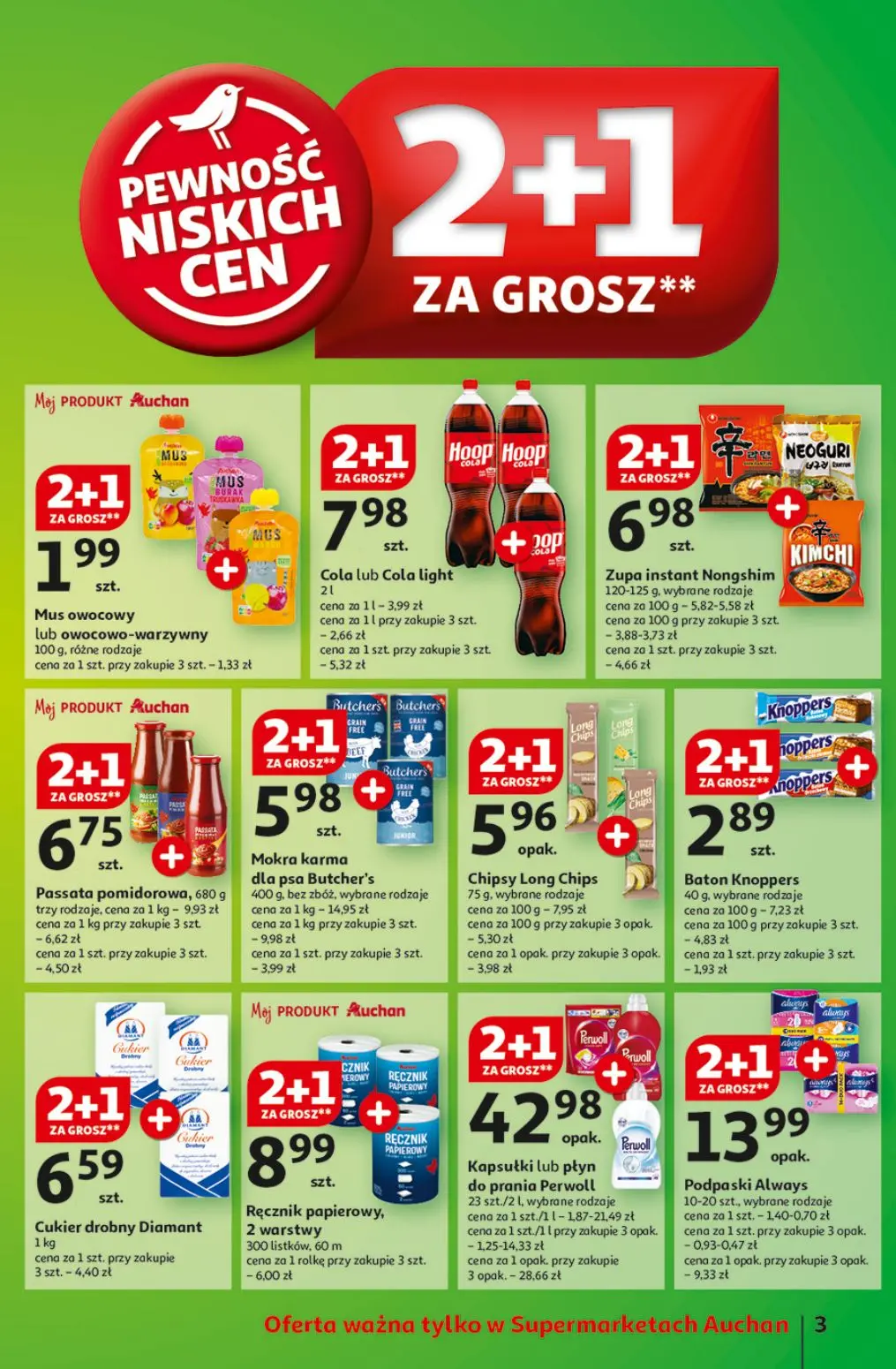 gazetka promocyjna Auchan Supermarket Pewność niskich cen - Strona 3