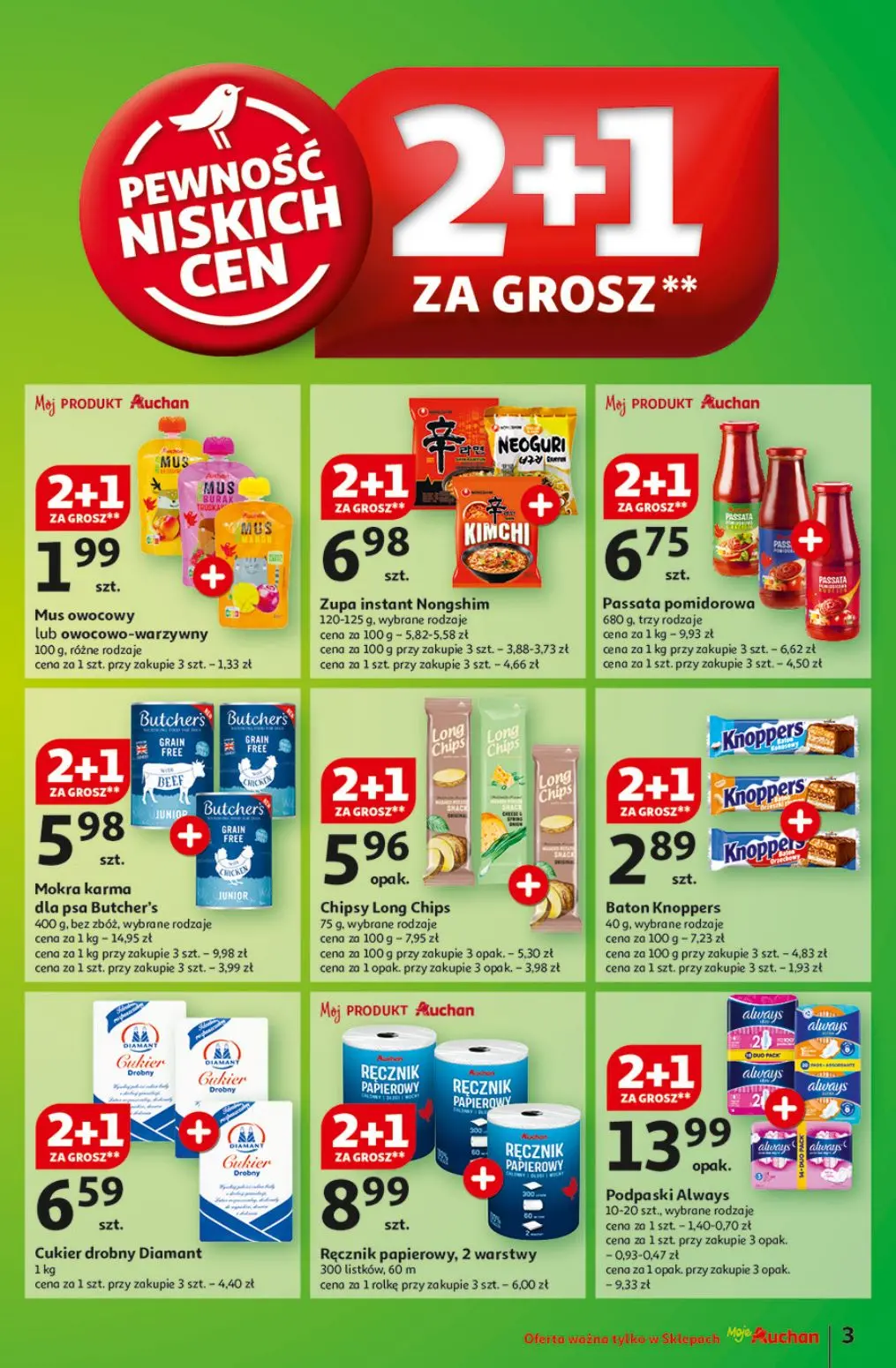 gazetka promocyjna Moje Auchan Pewność niskich cen - Strona 3