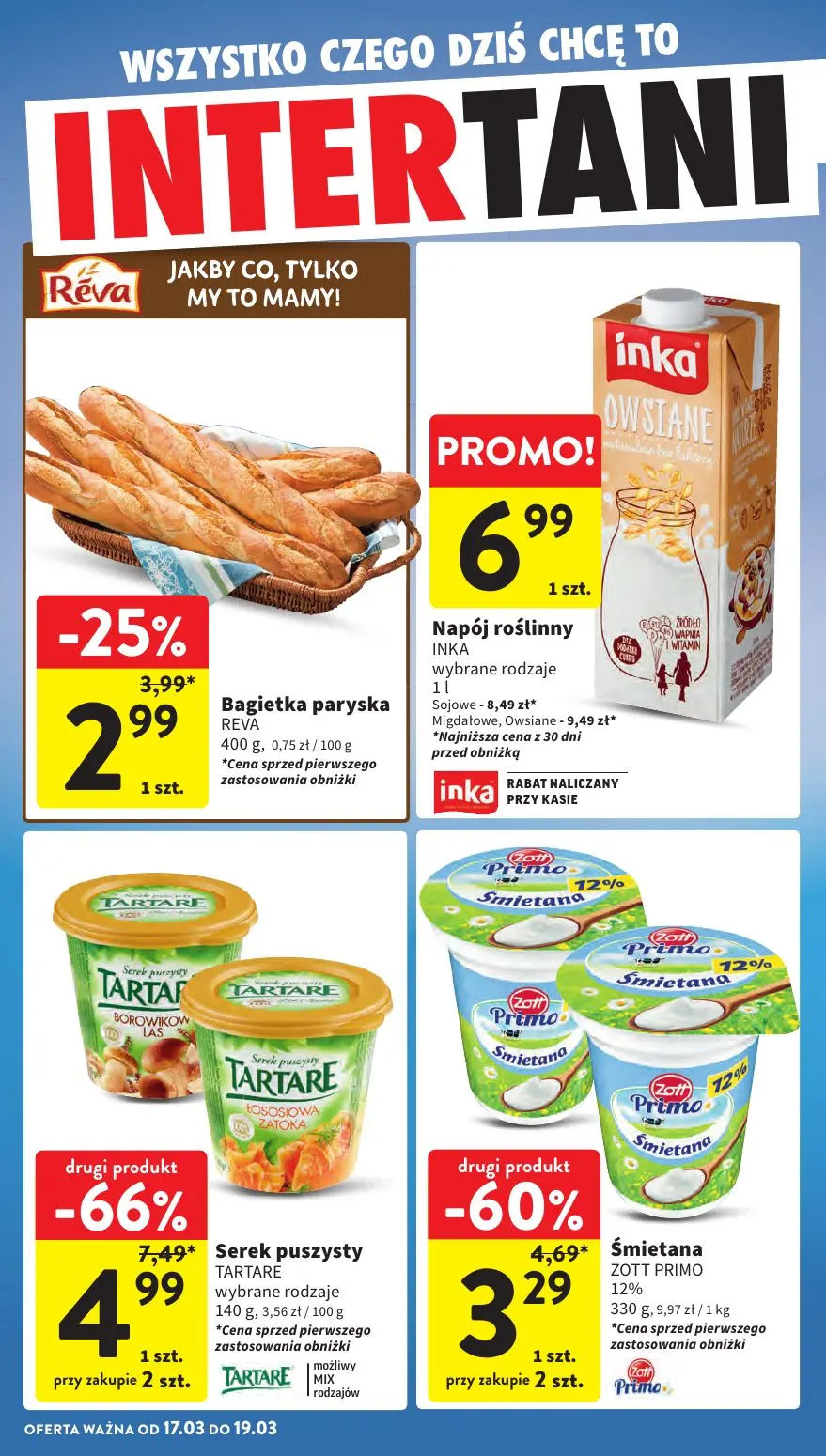 gazetka promocyjna Intermarche INTERtani start tygodnia - Strona 1