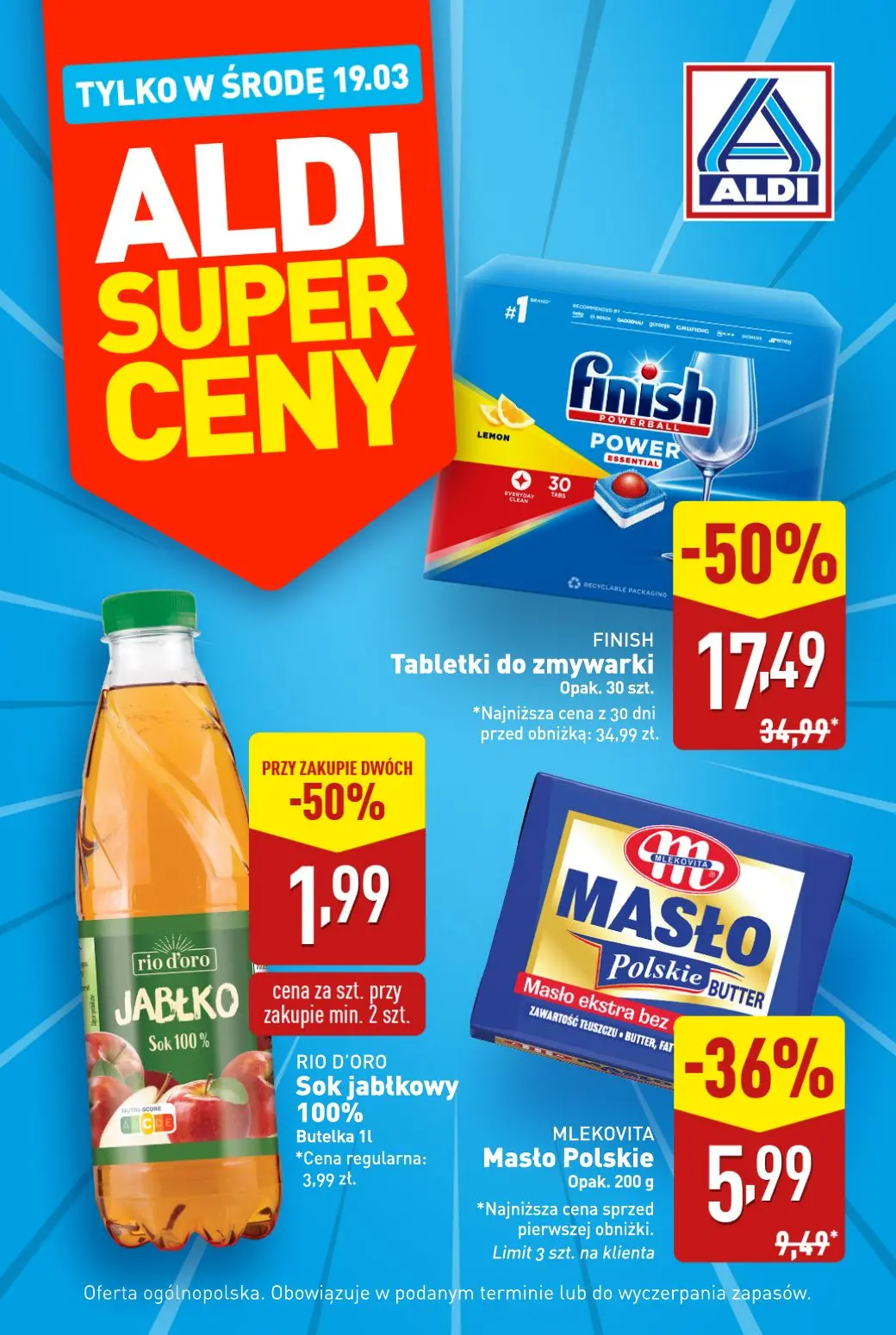 gazetka promocyjna ALDI Tylko w ŚRODĘ - Strona 1