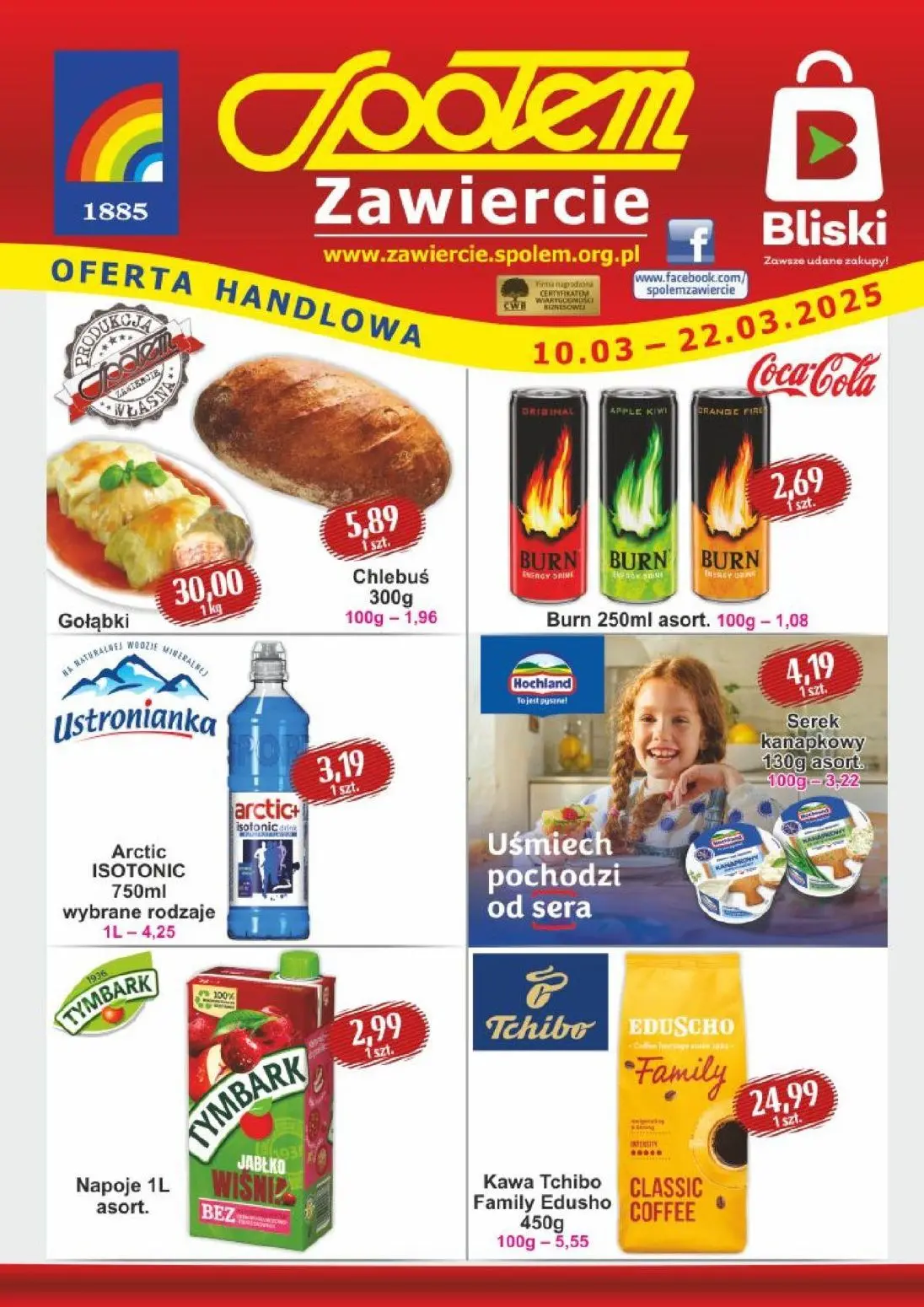 gazetka promocyjna Społem Zawiercie  - Strona 1