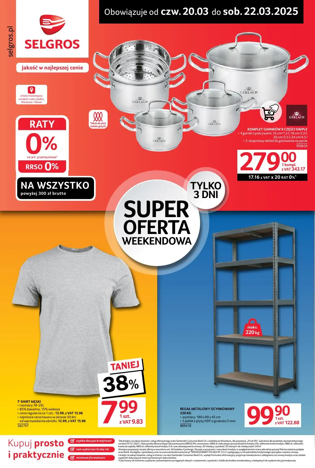 gazetka promocyjna SELGROS Super oferta na 3 dni - Strona 1