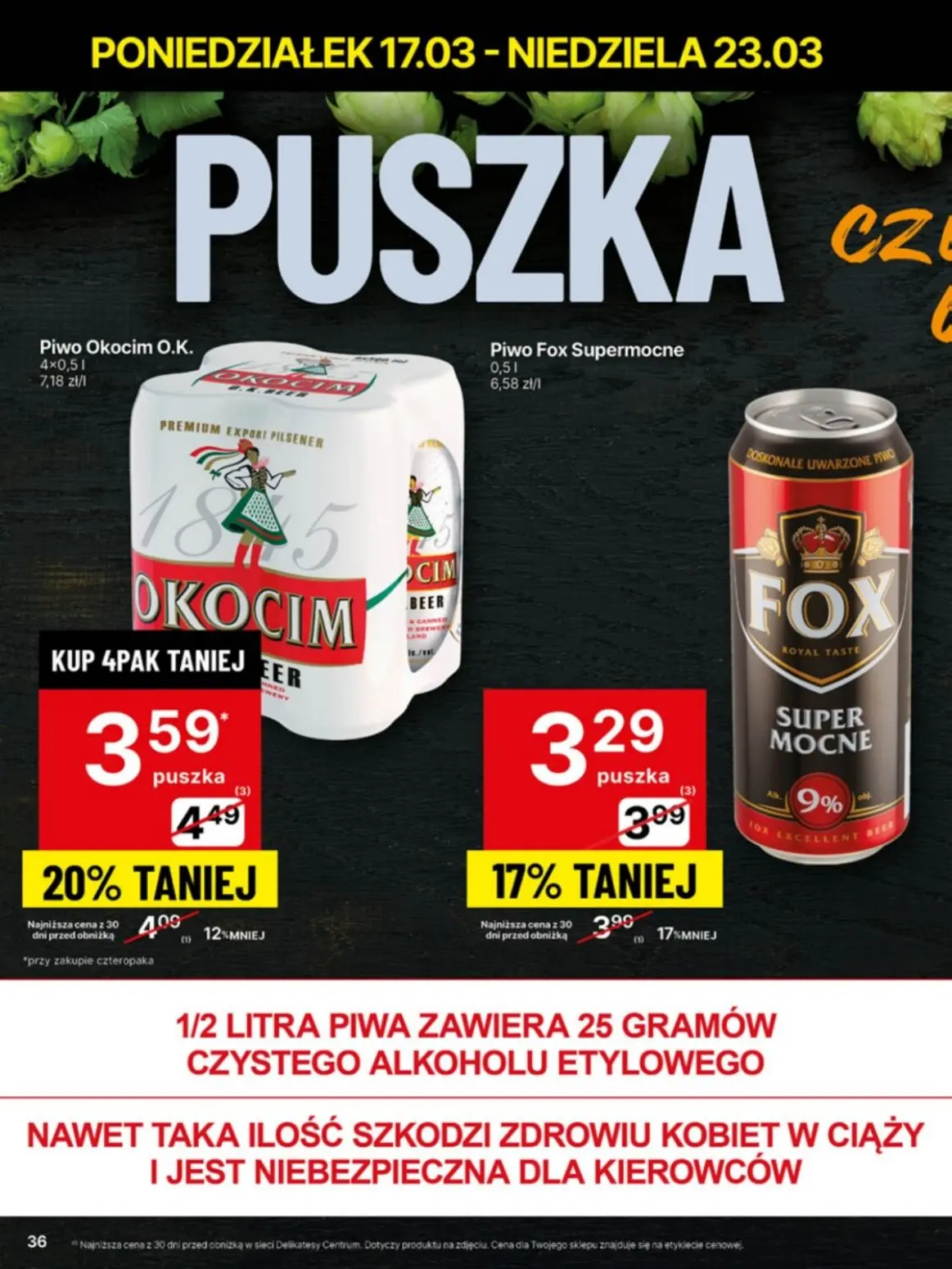 gazetka promocyjna Delikatesy Centrum Od poniedziałku - Strona 36