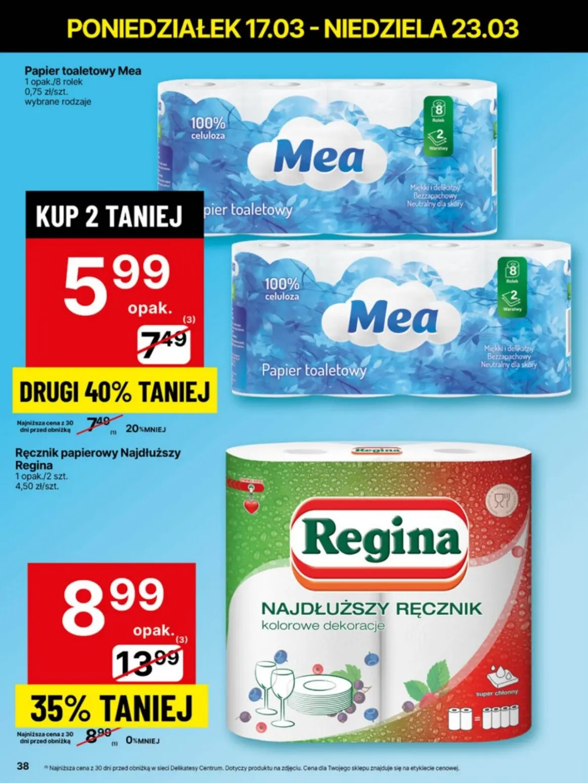 gazetka promocyjna Delikatesy Centrum Od poniedziałku - Strona 38