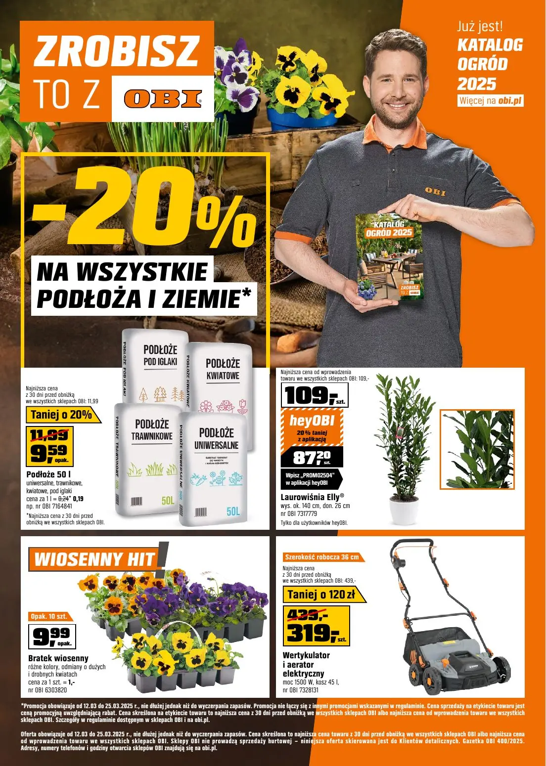 gazetka promocyjna OBI -20% na wszystkie podłoża i ziemie - Strona 1