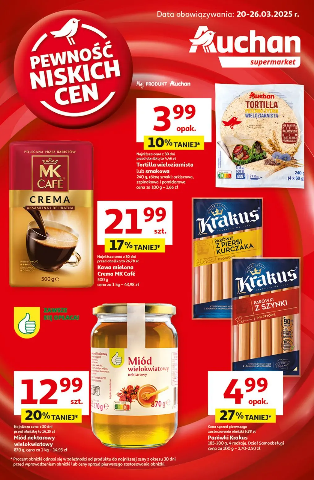 gazetka promocyjna Auchan Supermarket Pewność niskich cen - Strona 1