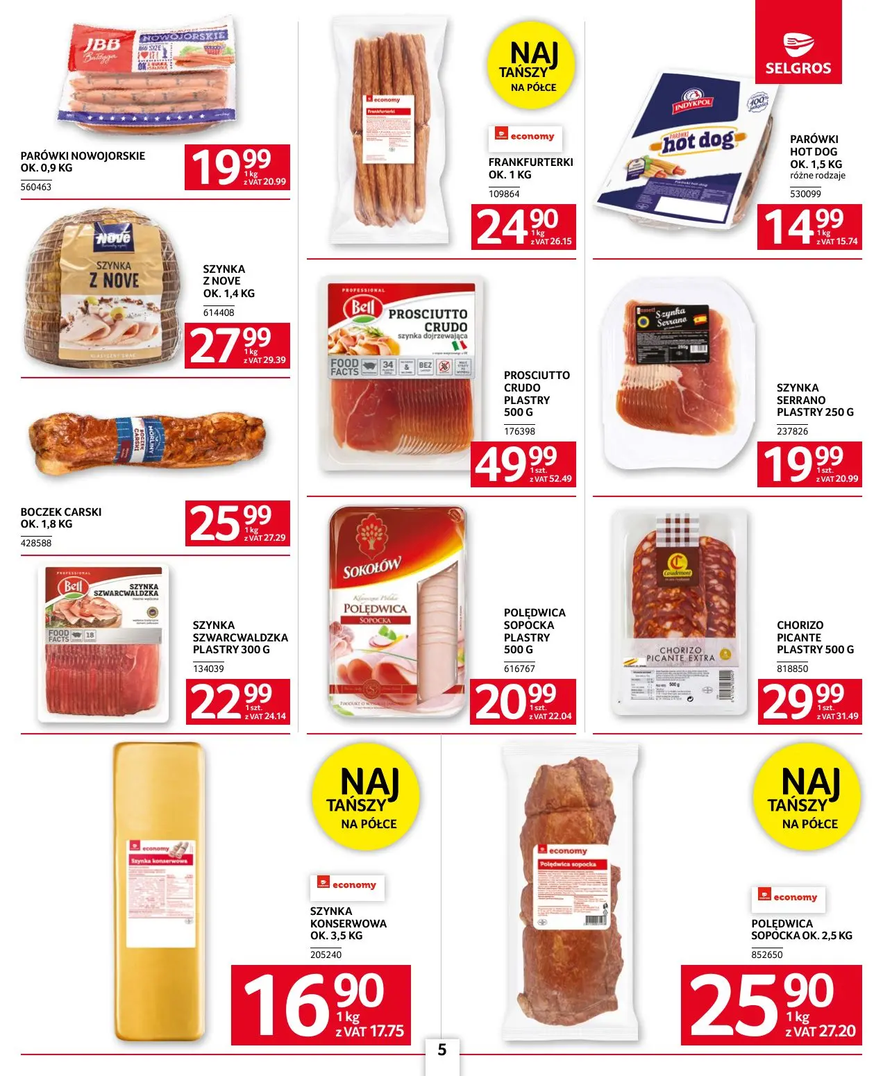 gazetka promocyjna SELGROS Oferta dla gastronomii - Strona 5