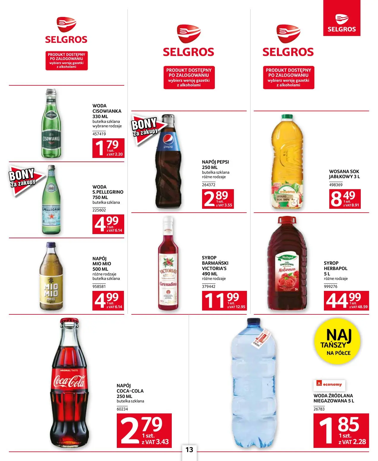 gazetka promocyjna SELGROS Oferta dla gastronomii - Strona 13