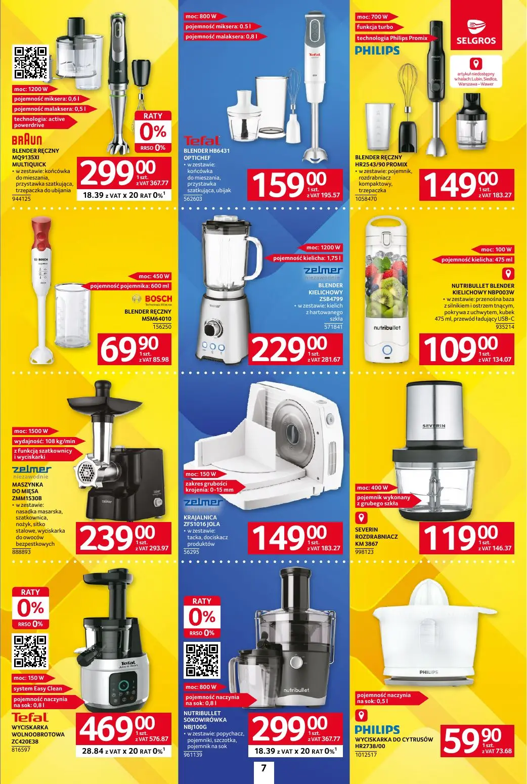 gazetka promocyjna SELGROS Katalog Elektro AGD - Strona 7