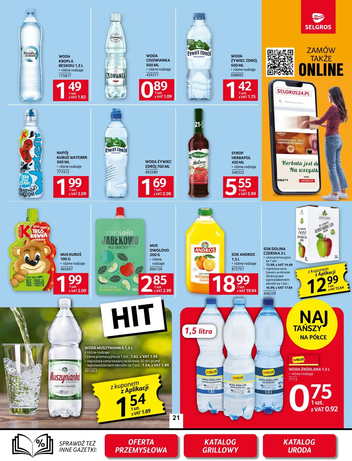 gazetka promocyjna SELGROS Oferta spożywcza - Strona 21