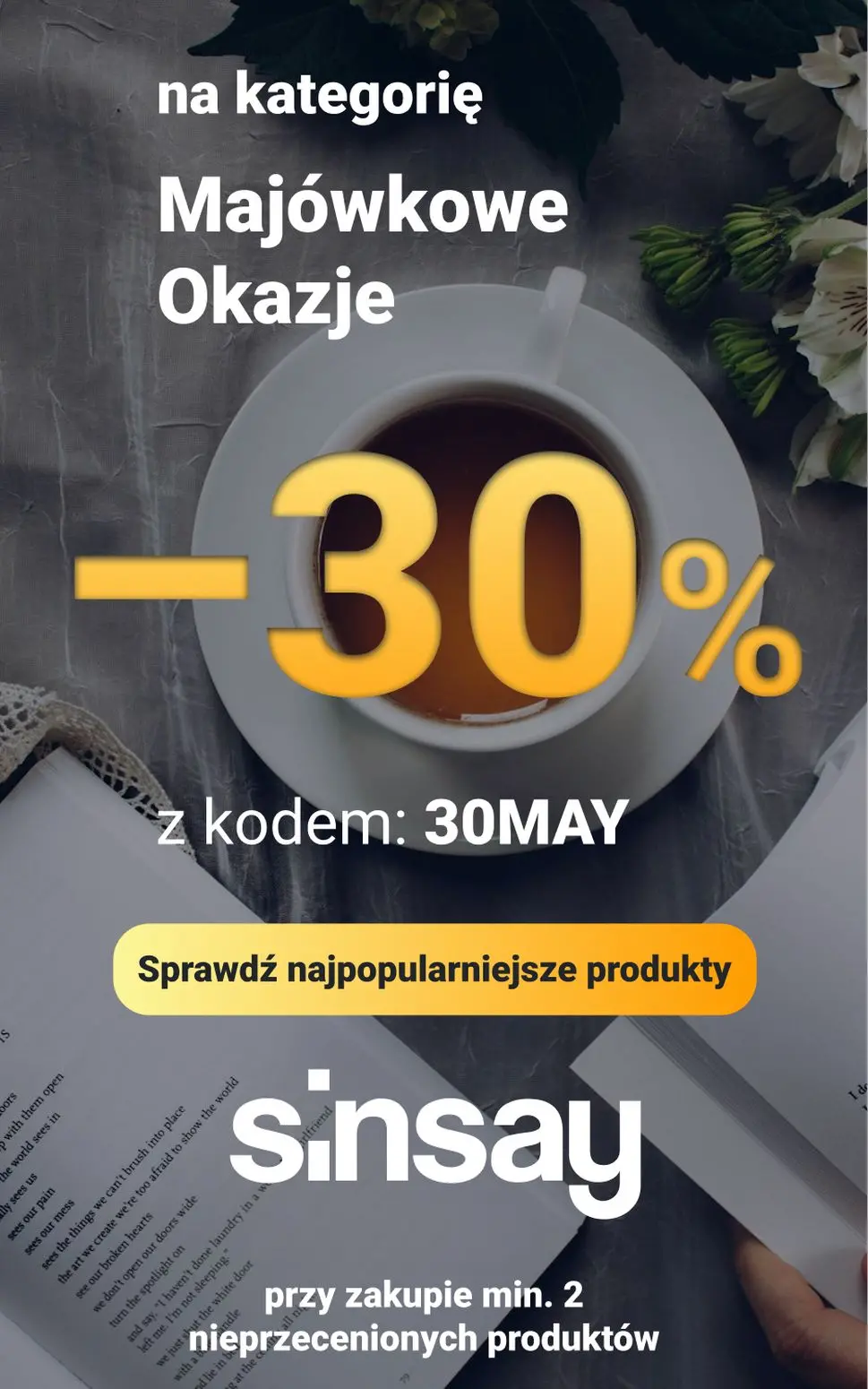 gazetka promocyjna Sinsay 💚 [-30%] na kategorię Majowe Okazje - Strona 1