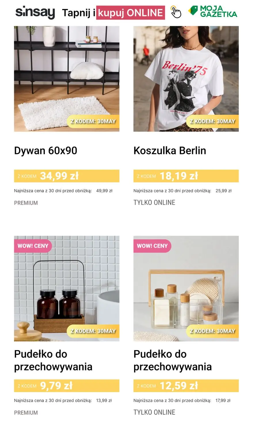 gazetka promocyjna Sinsay 💚 [-30%] na kategorię Majowe Okazje - Strona 3