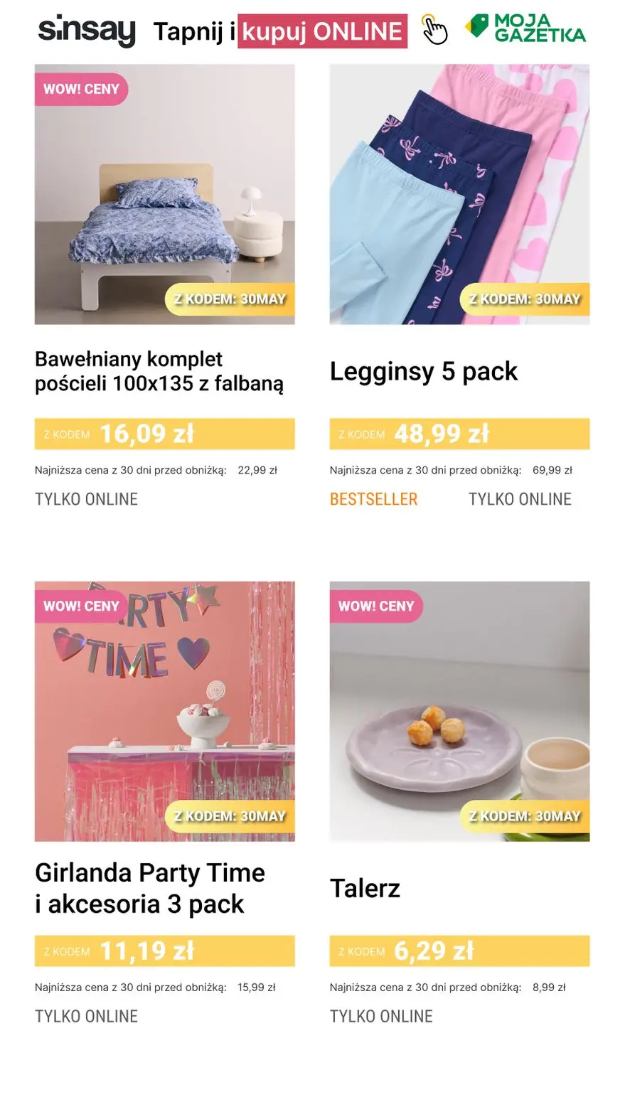 gazetka promocyjna Sinsay 💚 [-30%] na kategorię Majowe Okazje - Strona 5