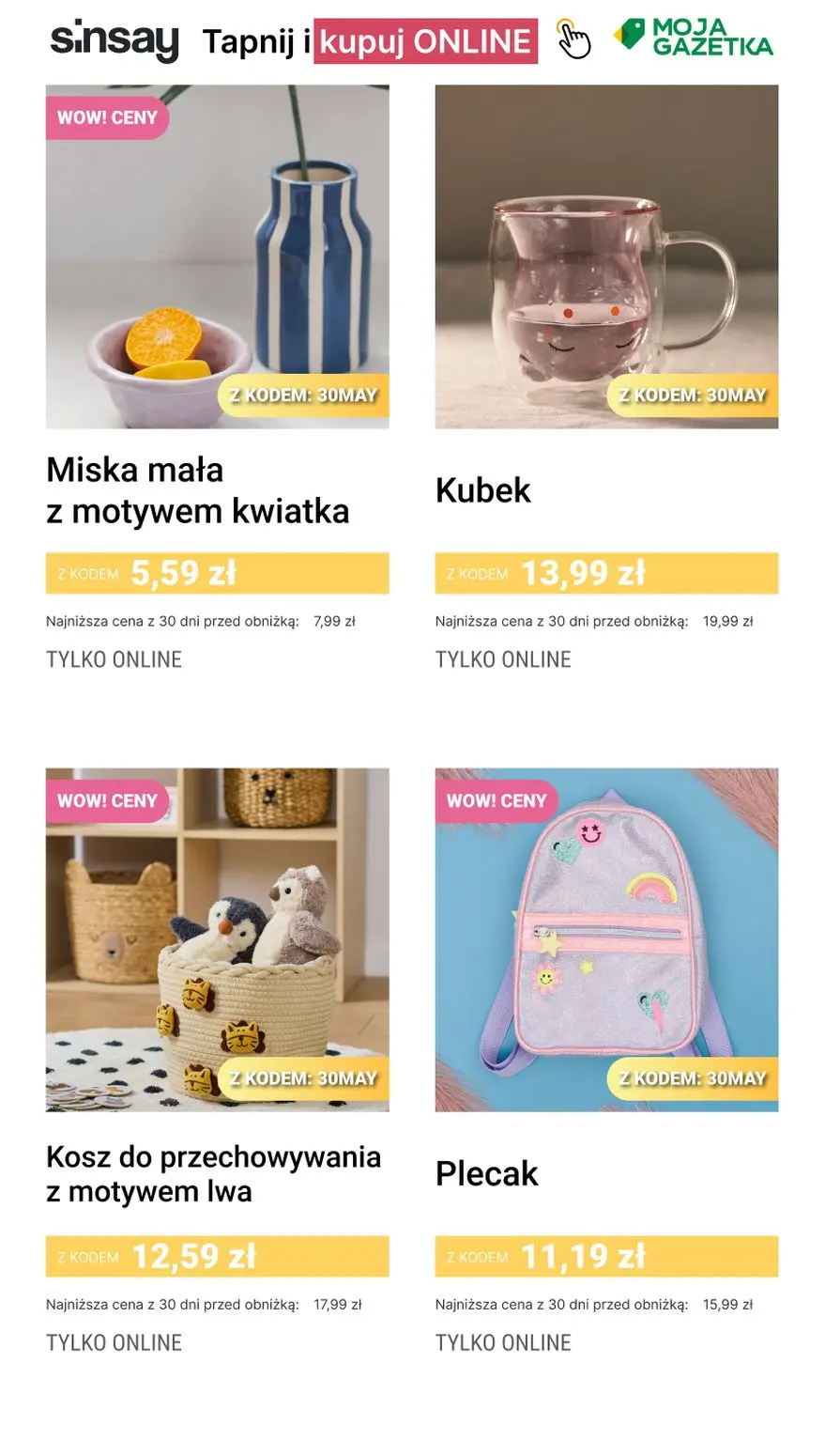 gazetka promocyjna Sinsay 💚 [-30%] na kategorię Majowe Okazje - Strona 6