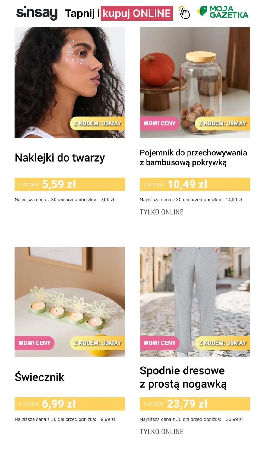 gazetka promocyjna Sinsay 💚 [-30%] na kategorię Majowe Okazje - Strona 13