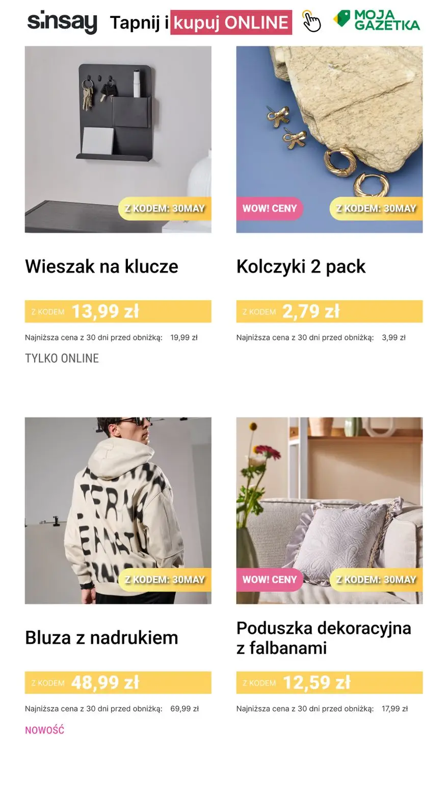 gazetka promocyjna Sinsay 💚 [-30%] na kategorię Majowe Okazje - Strona 14
