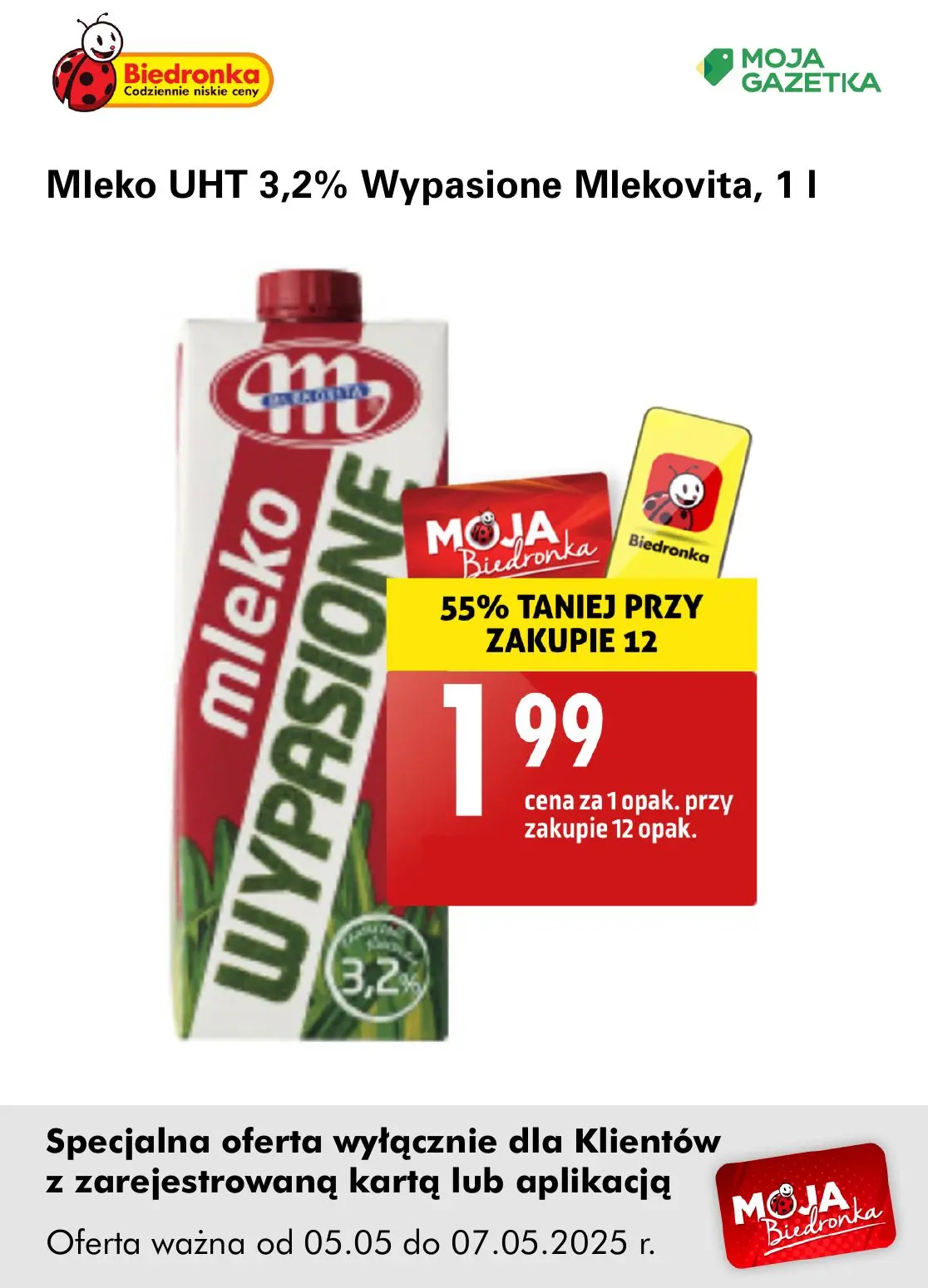 gazetka promocyjna Biedronka Oferta z kartą Moja Biedronka - Strona 2