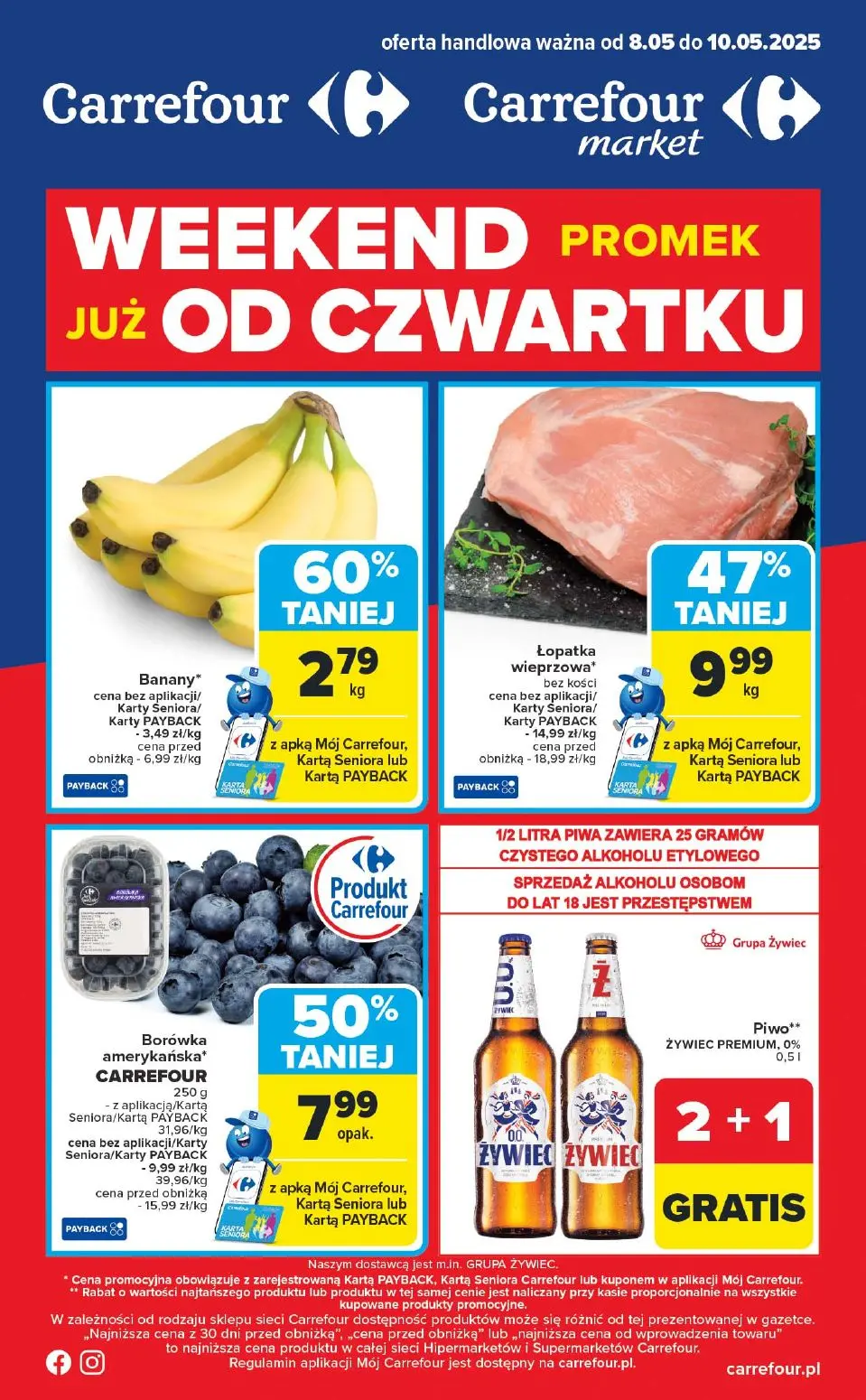 gazetka promocyjna Carrefour Market Weekend promek już od czwartku - Strona 1