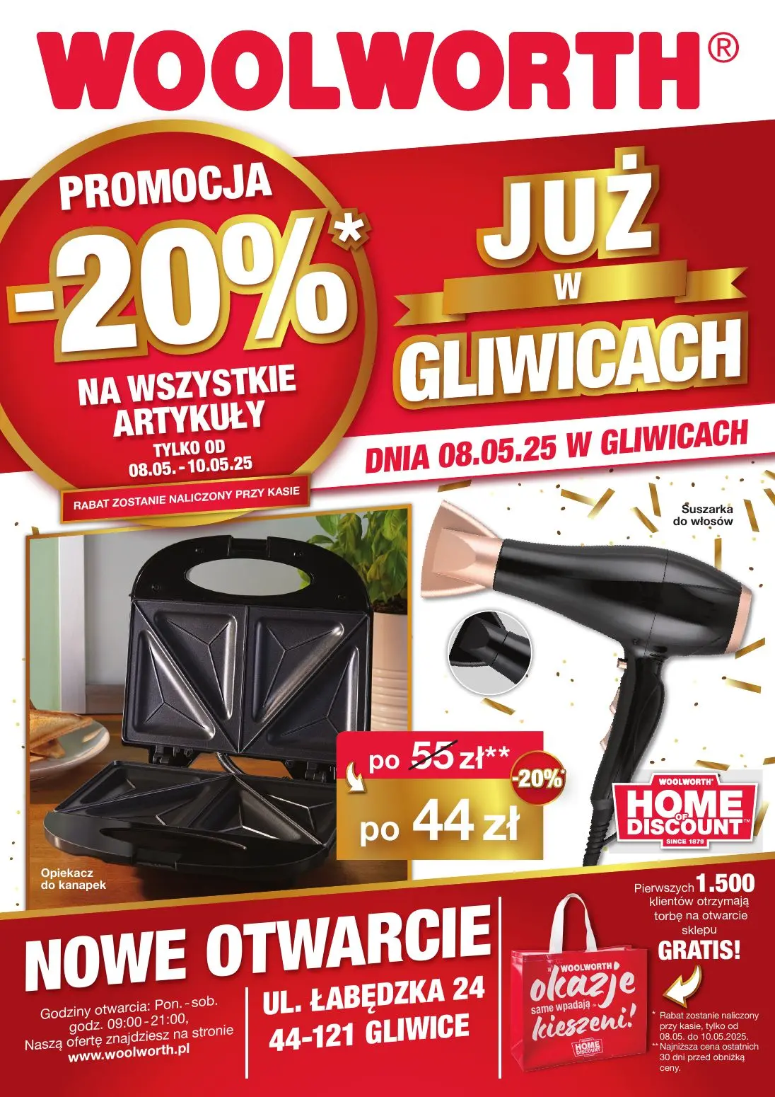 gazetka promocyjna WOOLWORTH Nowe otwarcie – Gliwice - Strona 1
