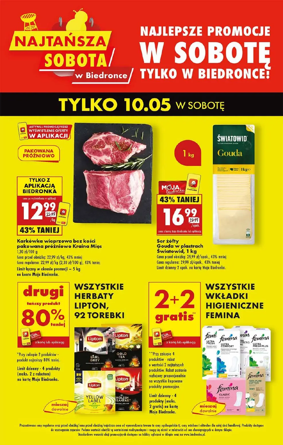 gazetka promocyjna Biedronka Najtańsza sobota - Strona 1