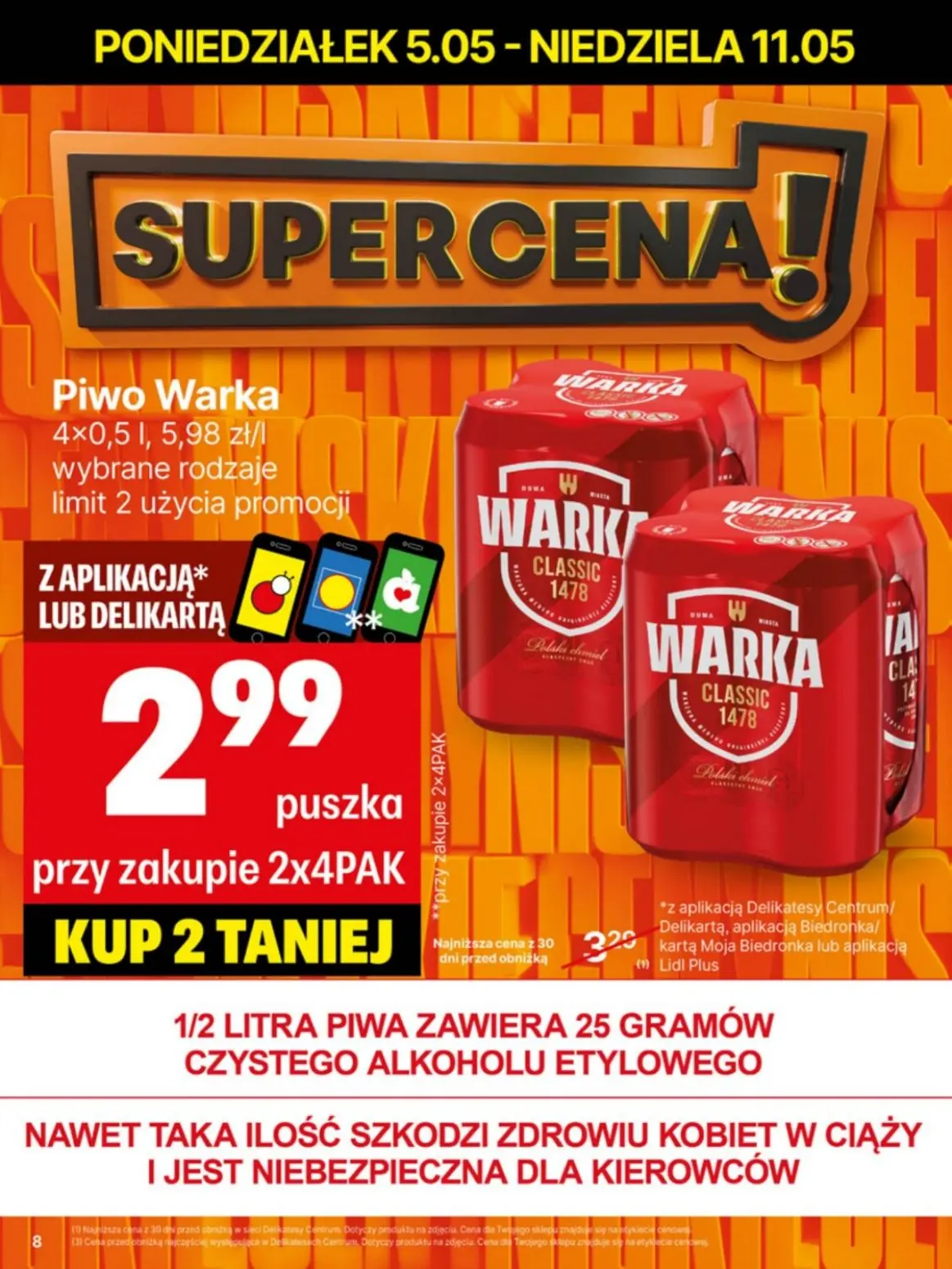 gazetka promocyjna Delikatesy Centrum Od poniedziałku - Strona 8