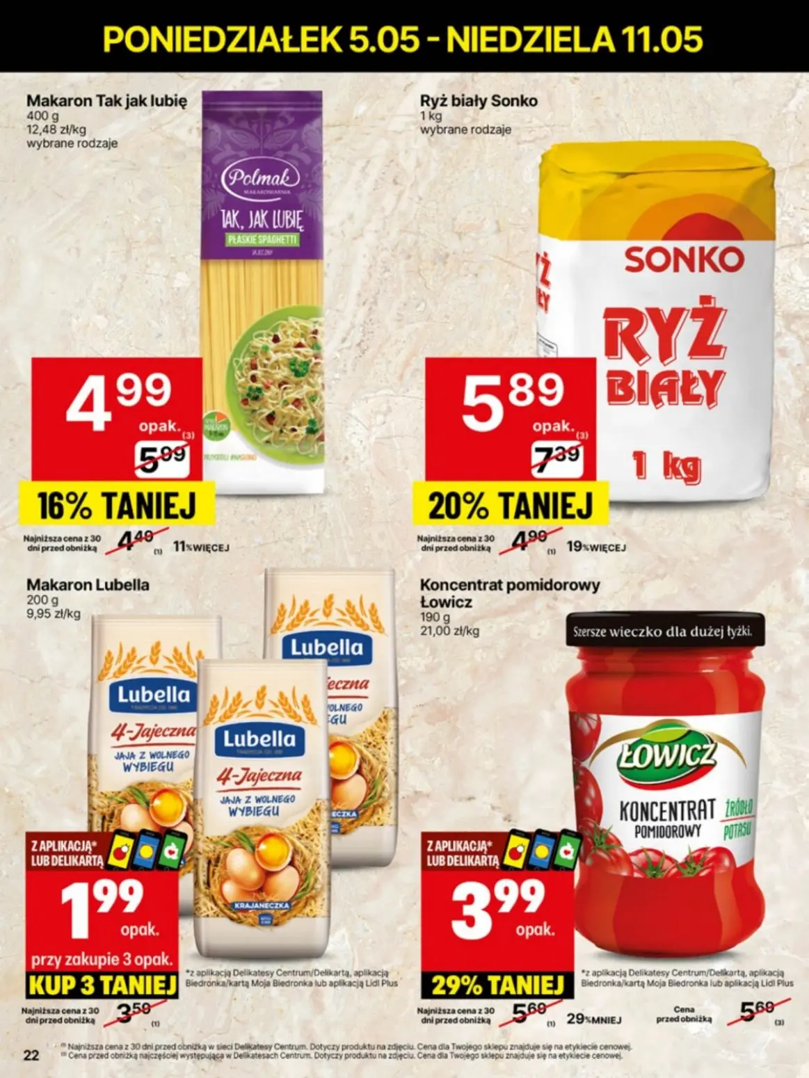 gazetka promocyjna Delikatesy Centrum Od poniedziałku - Strona 22