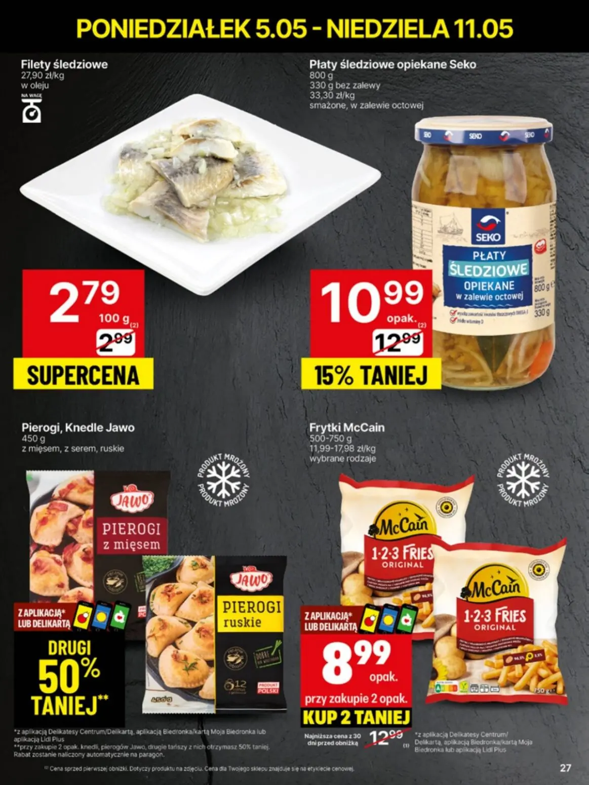 gazetka promocyjna Delikatesy Centrum Od poniedziałku - Strona 27