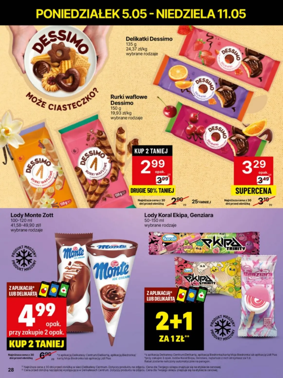 gazetka promocyjna Delikatesy Centrum Od poniedziałku - Strona 28