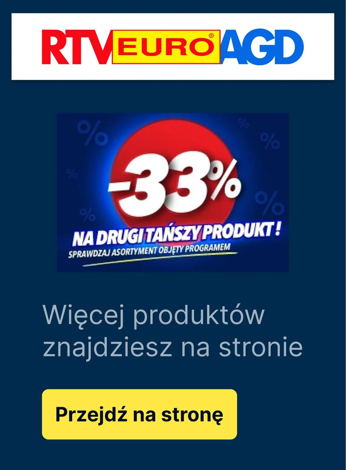 gazetka promocyjna RTV EURO AGD Drugi produkt -33% - Strona 22