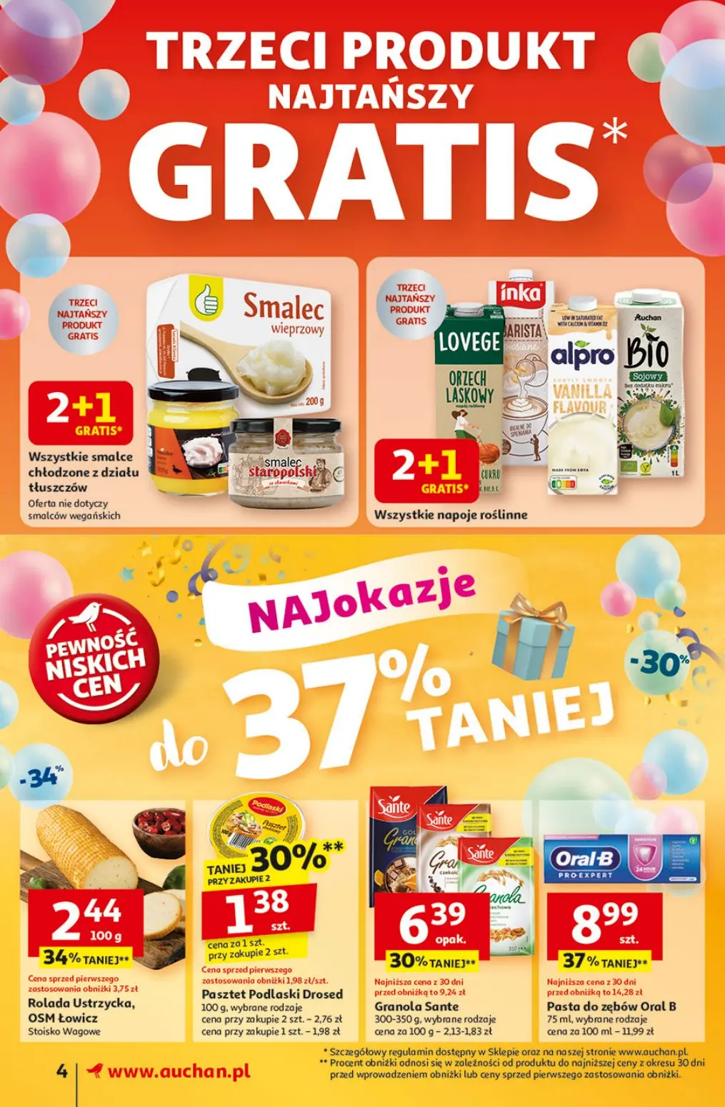 gazetka promocyjna Auchan Supermarket Pewność niskich cen - Strona 4