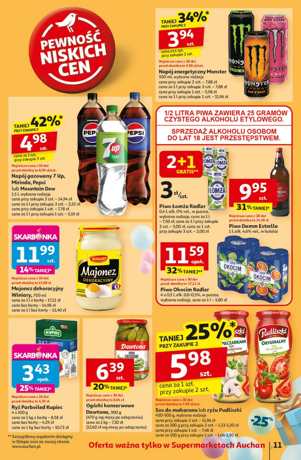 gazetka promocyjna Auchan Supermarket Pewność niskich cen - Strona 13