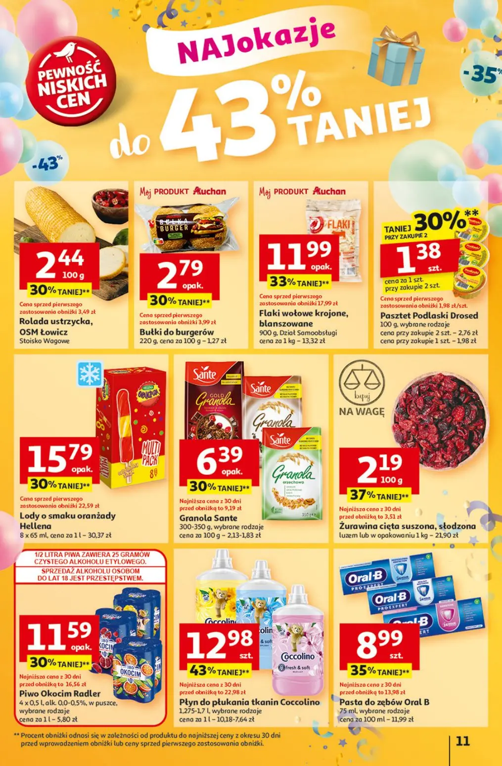 gazetka promocyjna Auchan Pewność niskich cen - Strona 11