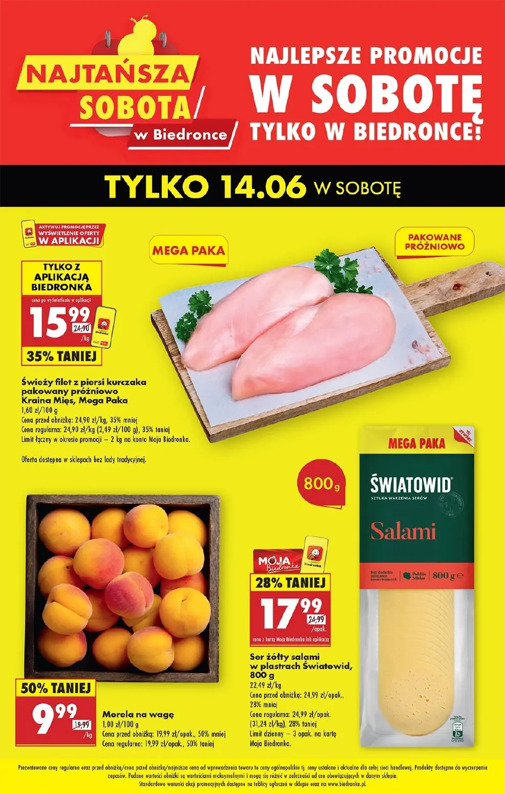 gazetka promocyjna Biedronka Najtańsza Sobota - Strona 1