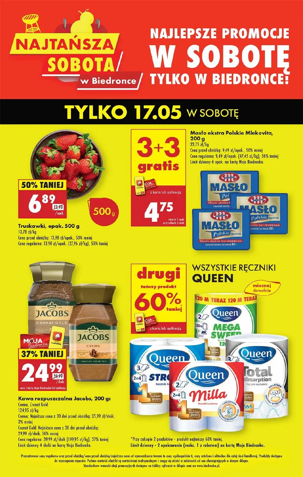 gazetka promocyjna Biedronka Tylko w sobotę - Strona 1