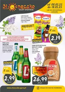Gazetka promocyjna Słoneczko, ważna od 2025-05-08 do 2025-05-18.