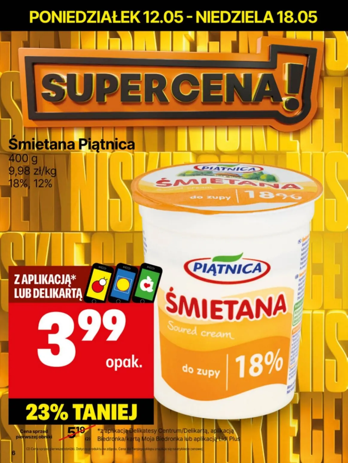 gazetka promocyjna Delikatesy Centrum Od poniedziałku - niskie ceny - Strona 6