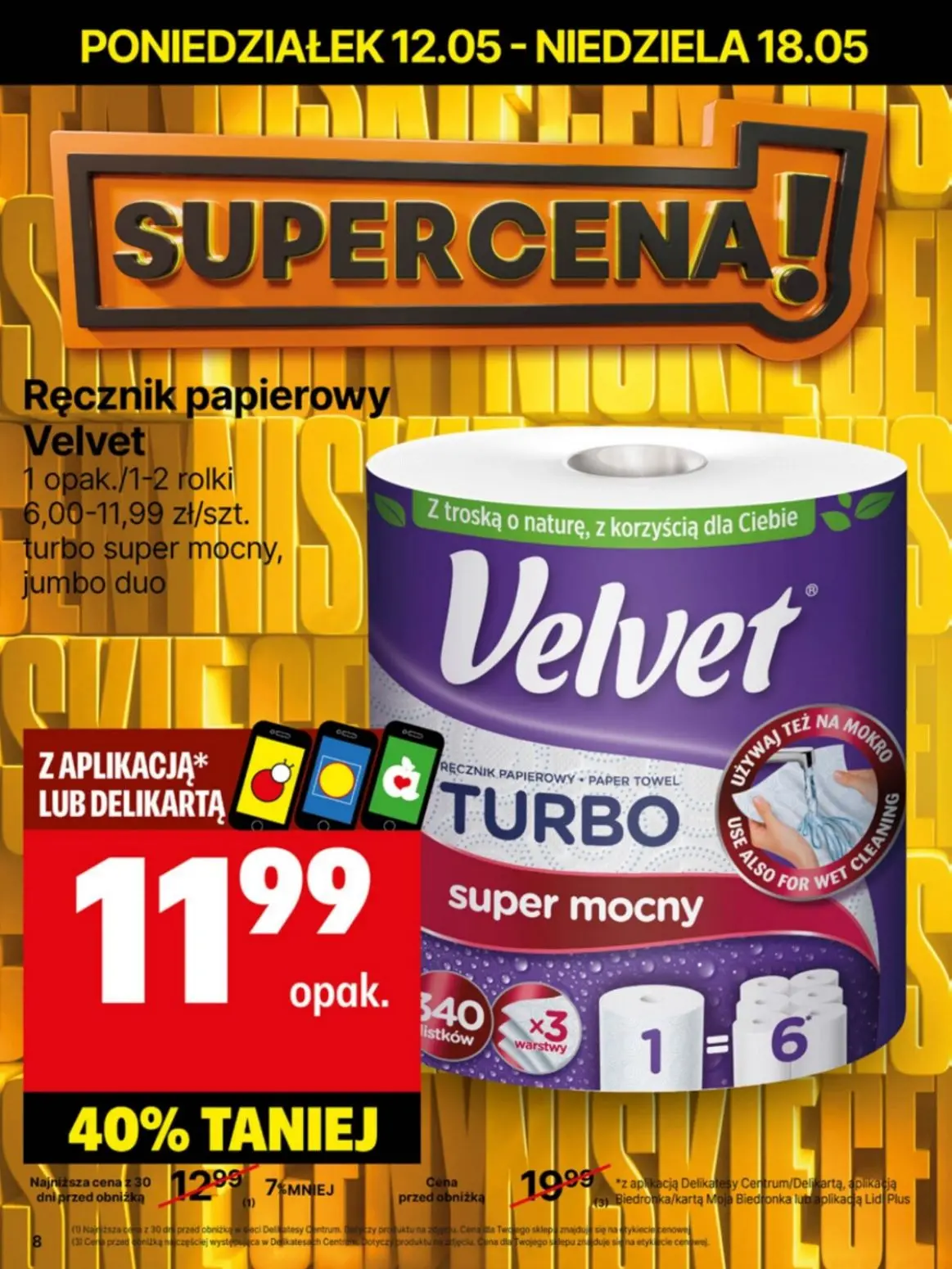 gazetka promocyjna Delikatesy Centrum Od poniedziałku - niskie ceny - Strona 8