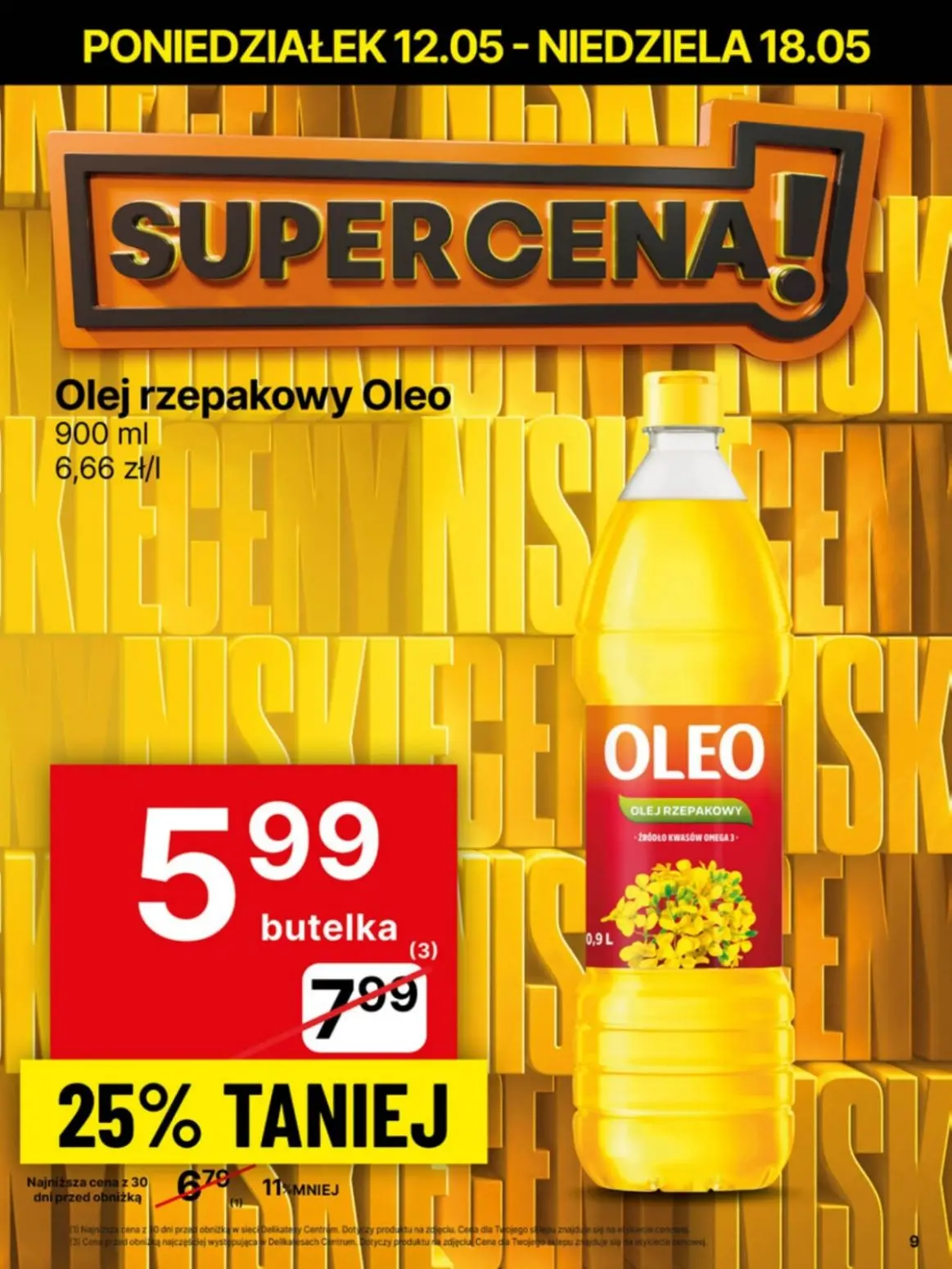 gazetka promocyjna Delikatesy Centrum Od poniedziałku - niskie ceny - Strona 9
