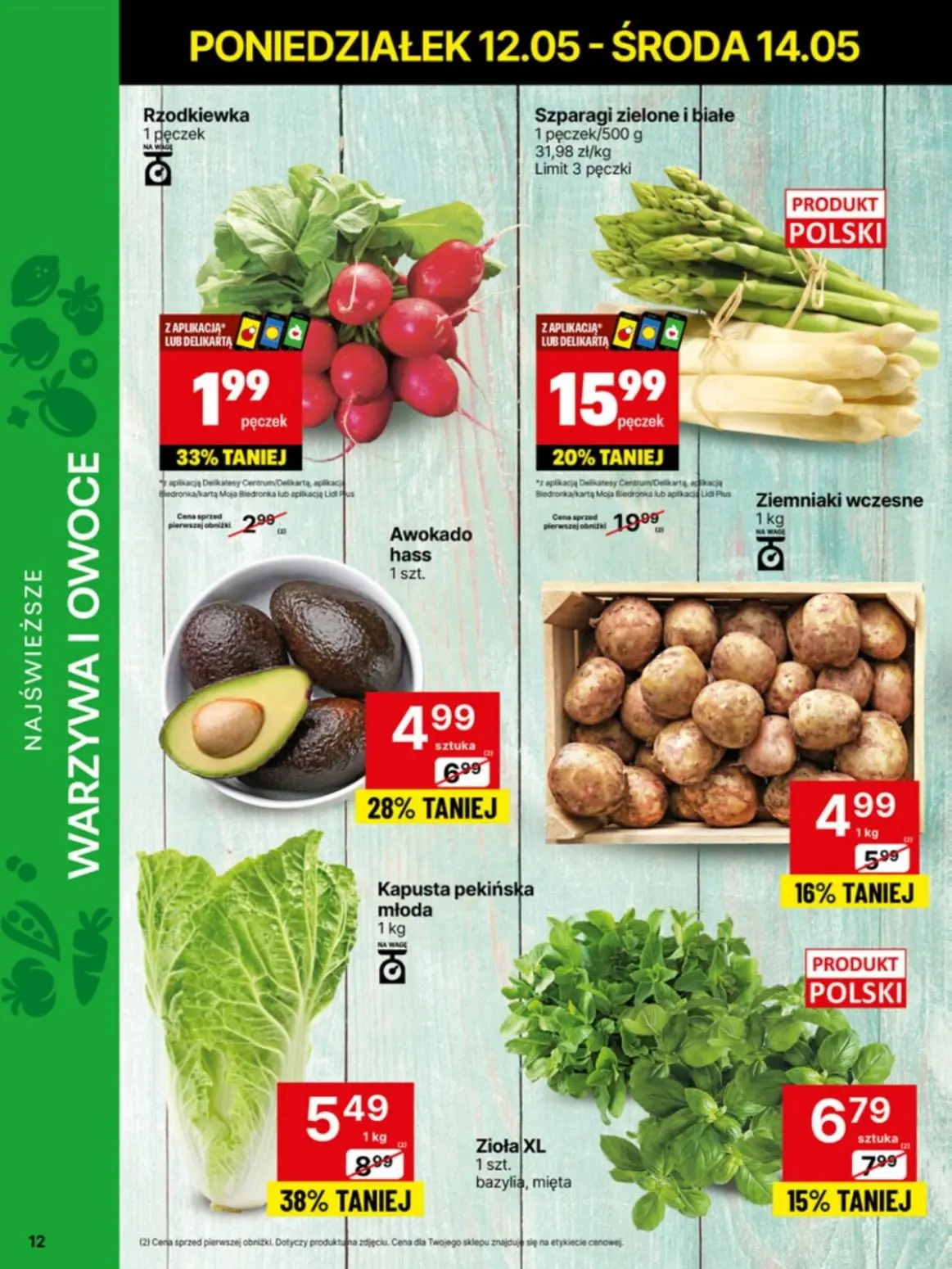 gazetka promocyjna Delikatesy Centrum Od poniedziałku - niskie ceny - Strona 12