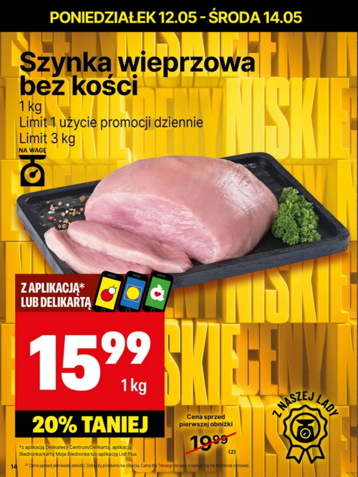 gazetka promocyjna Delikatesy Centrum Od poniedziałku - niskie ceny - Strona 14