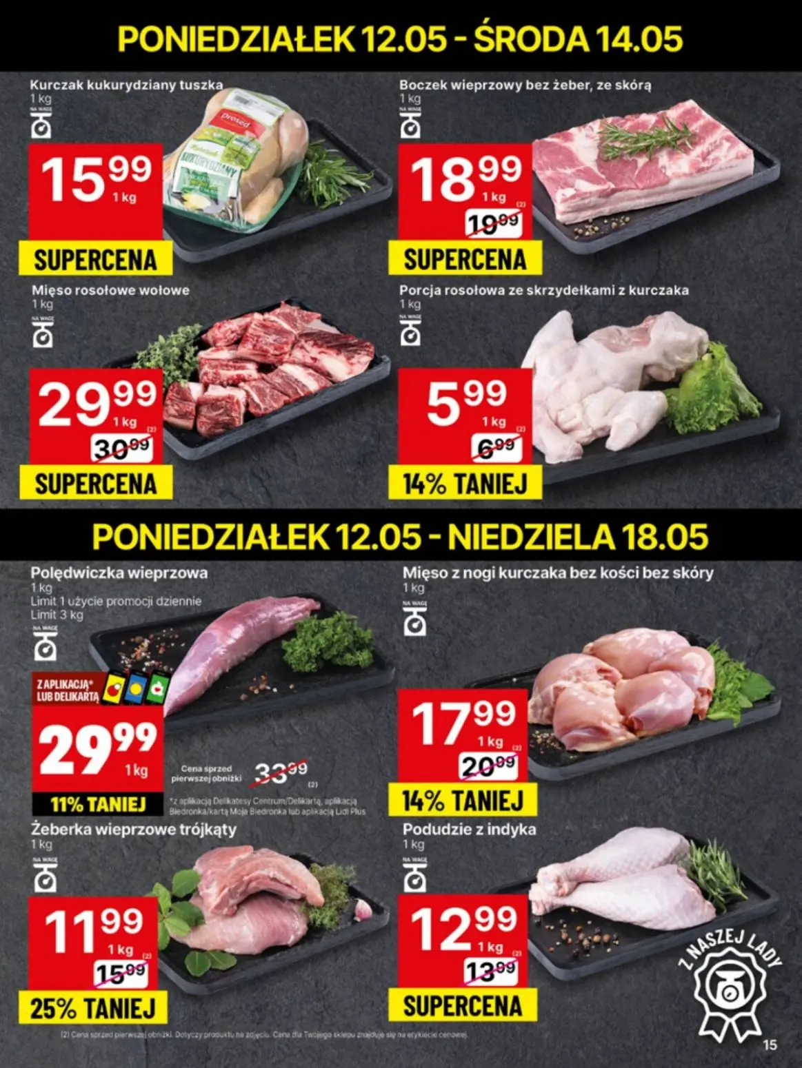 gazetka promocyjna Delikatesy Centrum Od poniedziałku - niskie ceny - Strona 15