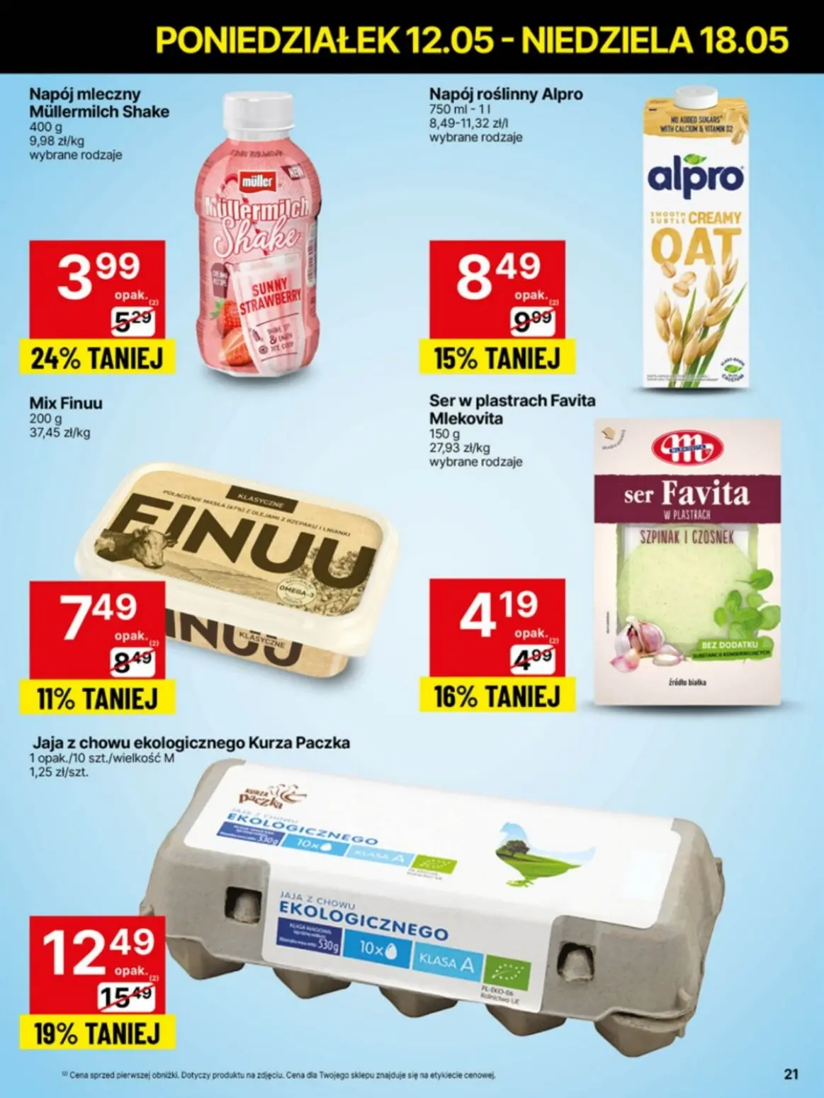 gazetka promocyjna Delikatesy Centrum Od poniedziałku - niskie ceny - Strona 21