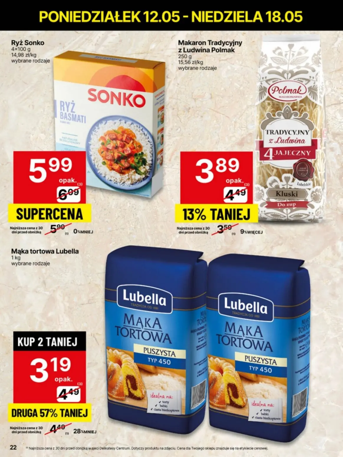 gazetka promocyjna Delikatesy Centrum Od poniedziałku - niskie ceny - Strona 22