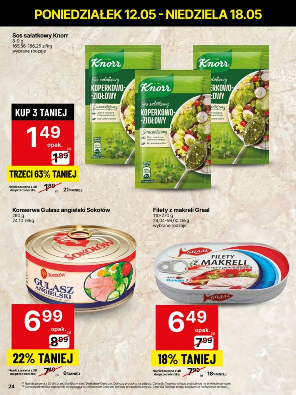 gazetka promocyjna Delikatesy Centrum Od poniedziałku - niskie ceny - Strona 24