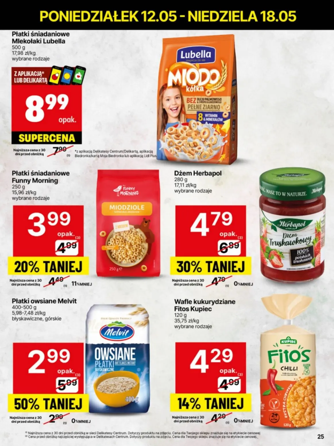 gazetka promocyjna Delikatesy Centrum Od poniedziałku - niskie ceny - Strona 25