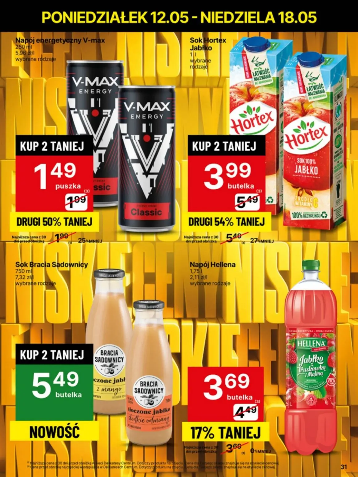 gazetka promocyjna Delikatesy Centrum Od poniedziałku - niskie ceny - Strona 31