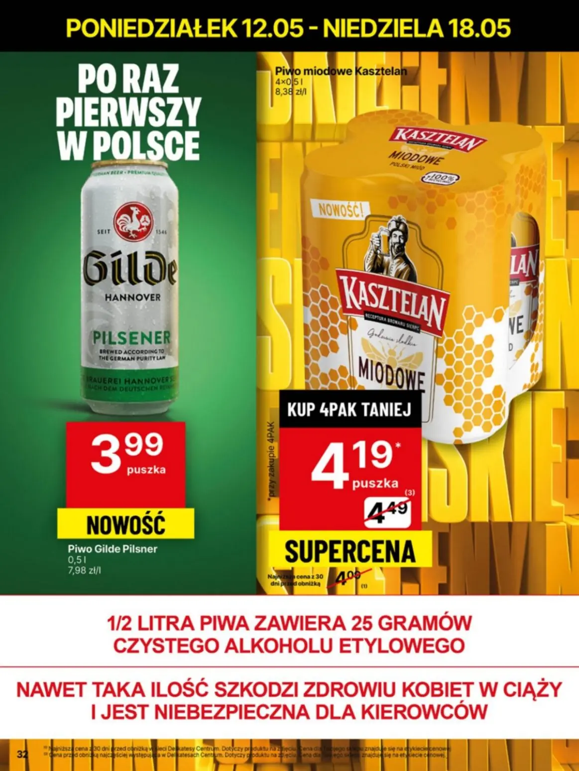 gazetka promocyjna Delikatesy Centrum Od poniedziałku - niskie ceny - Strona 32