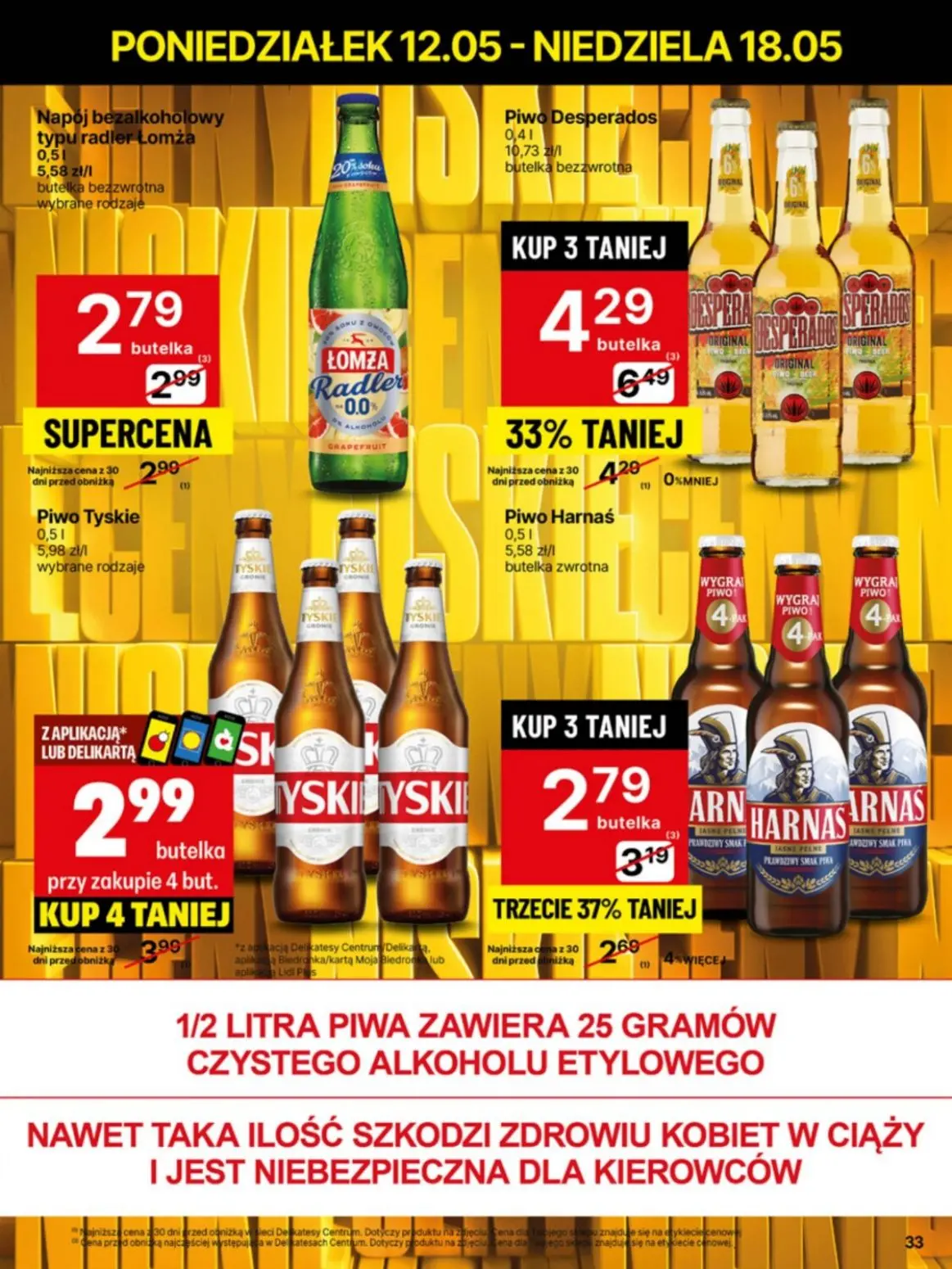 gazetka promocyjna Delikatesy Centrum Od poniedziałku - niskie ceny - Strona 33