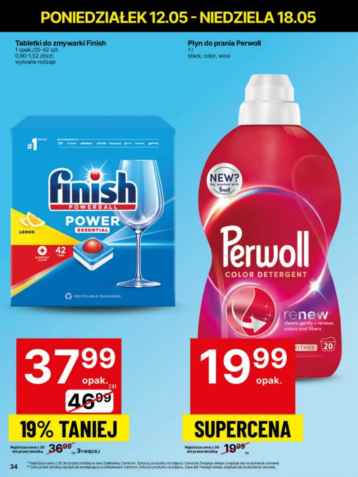 gazetka promocyjna Delikatesy Centrum Od poniedziałku - niskie ceny - Strona 34