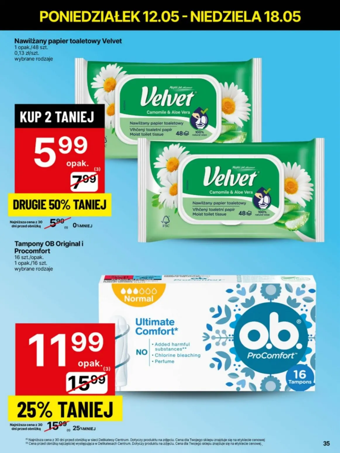 gazetka promocyjna Delikatesy Centrum Od poniedziałku - niskie ceny - Strona 35
